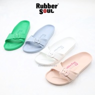 Rubber Soul รองเท้าแตะแบบสวม พื้นนุ่ม โดนน้ำได้ รุ่น RBS-1 สีชมพู , สีขาว , สีสตีลบลู , สีเขียว ไซส์ 5-8