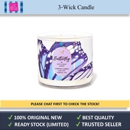 💯Original New BBW 3-Wick Scented Candle Butterfly Bath and Body Works Original Outlet Store Pewangi Bilik
