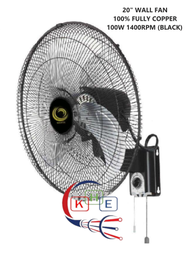 20” Heavy Duty Industrial Wall Fan / Kipas Dinding Industri (Full Copper)