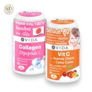 Booster Set Vida Collagen Dipeptide C 60 Capsules x Vida Vit C Acerola Cherry & CamuCamu 60 Capsules