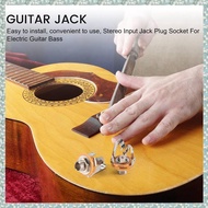 [h5bl3j6wj.ph] 2Pcs 1/4 inch 6.35Mm Stereo Input Jack Plug Socket For Electric Guitar , Guitar Picku