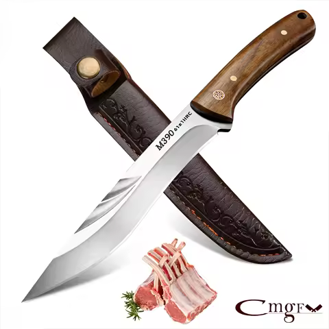 Professional Chef Knife M390 Stainless Steel Kitchen Knife Ultra Sharp Meat Cutting Cleaver Fixed Bl