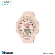 Casio BABY-G นาฬิกาข้อมือ สายเรซิ่น ผู้หญิง Bluetooth รุ่น BSA-B100 BSA-B100SC-1A BSA-B100-4A1 BSA-B