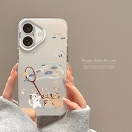 Casing hp For iphone 16 11 12 13 14 15 pro xs XR 14 plus pro max 7 8 6 7+ 8+ 6+ Xs Max Cute Cat Case