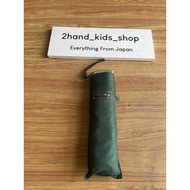 Used Japan•Umbrella Water Front Dark Green Rainproof UV-Resistant Short-Fold 23cm Good Condition Str