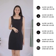 Dressii me : Vevy Dress - ใหม่ ! เดรสคอเหลี่ยมแขนกุด ( XS- XXL)