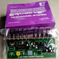 [Dijual] Kit Equalizer Eq 10Channel 10 Channel Stereo Ranic