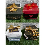 Bouquet Flower Box/DIY Gift Box/Diy Square Box/Ribbon Box/15×15cm/22x22cm