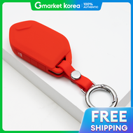 Kia Compatible Car Sorento K5 Ev9 Ev4 K8 K5 Key Case Silicone Cover Key Holder + Ring Hook Strap