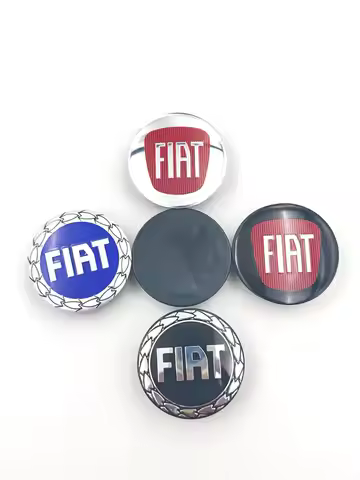 4pcs 50mm,5cm, For FIAT 50th Kith Blue white hubcap E46 E90 E30 F10 F30 X5 X3 E39 F25 E60 E91 E87 Ca