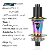 Koozer Xm490pro Rear Cube 5x141 QR 12x148mm To TA 28 32 Holes MTB