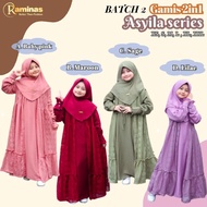 Ready girls' gamis/gamis 2in1 asyila by ramina baths 2 4-14y
