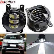 2pcs LED Fog Light Lamp Front Bumper Light For Mitsubishi Outlander Sport &amp; RVR 2007-2018 ASX 2014 8321A467 Aluminum &amp; plastic