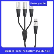 XLR Female to 3 Male Y Splitter Cable Xlr Y Splitter Cable for Mixer Microphone
