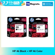 [หมึกพิมพ์] HP 46 INK BLACK + HP 46 INK TRICOLOR