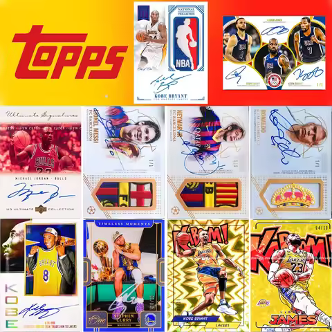 TOPPS Star card Stephen Curry Kobe Bryant DIY Homemade Xtreme Game toys fabric Collection card Chris