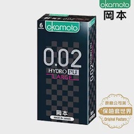 岡本．002HYDRO 水性聚氨酯加大碼保險套（6入）