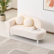 北歐小戶型布藝梳化休閒懶人沙發客廳舒適躺椅120cm