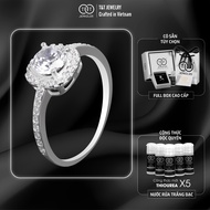 Silver Ring for Women Love Songs with Promises in the Light with Splendid CZ Stone T&T Jewelry NN010