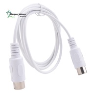 5 Pin MIDI DIN PLUG Extension Cable Male to Male /9.8FT White