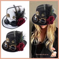 Boom Hat Victorians Hat Man Women Unisex Magicians Hat Steampunks Costume Hat