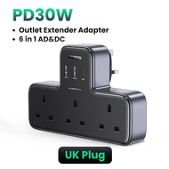 UGREEN PD 30W Outlet Adapter 6 IN 1 Fast Charger Socket for iPhone 16 Pro Max iPhone 17 Pro Max iPho