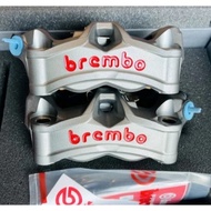 ORIGINAL BREMBO M3 K50 M4 M5 STYLEMA P34 CALIPER 4POT/ 2POT BLACK SILVER GOLD RED LOGO READY STOCK 1