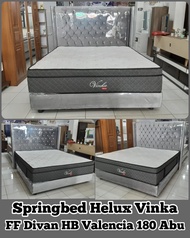 Kasur Springbed Helux Vinka 180 Set Valencia Abu