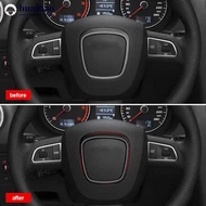 HUAIHAO Car Steering Wheel Center Panel Logo Frame Decorative Cover For Auto Audi A3 A4L A5 A6L A8L 