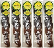 [ Pack of 5 ] RastAfri Pre-Stretched Silky Braiding Hair (1B / 30)