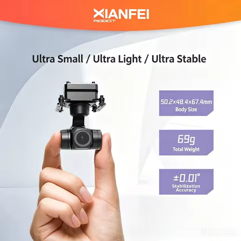 Z-1Mini 3-axis drone gimbal full color night vision 4K micro pod drone gimbal camera three-axis stab