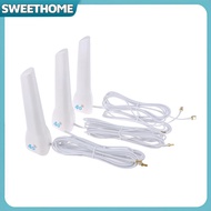 SWEETHOME 4G LTE External Antenna Indoor Antenna 29dBi SMA Male CRC9 TS9 Connector With Dual 2M Mete