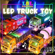 Mainan Budak Lelaki Lori Series Kereta Bomba, Polis, Garbage, Tanker Dengan Lampu & Lagu Toy Truck W