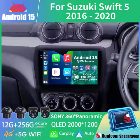 Android 15 Car Radio For Suzuki Swift 5 2016 - 2020 GPS Multimedia Player Navi Head Unit Wireless Ca