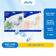 Anakku Baby Medi Care Set Nasal Aspirator Ear Syringe Medicine Dropper Spoon Feeder BPA Free 174-008