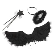 Black wings angel wings | Wings fairy black costume wing kids