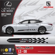 LEXUS LS 500 CAR BODY STICKER SET LS - 08