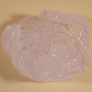 【§鈺礦居§】。粉晶~荷葉蟾蜍。免運費