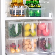 Refrigerator Storage Box Drawer Rectangle with Lid Storage Box Kitchen Food Vegetable Fruit Egg Crisper