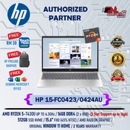 HP FC0423/0424AU  [Ryzen 5-7430U/16GB DDR4/512GB SSD NVME/W11] Multimedia Spec Laptop