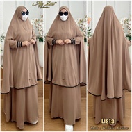 AJE ZAS - Jumbo Syari Abaya Robe Dress Code-LISTA Matt Crinkle Airflow