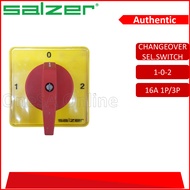 SALZER CHANGEOVER SELECTOR SWITCH,1-0-2 16A 1P/3P,(S1661153-1-B03/S1661151-1-B03)