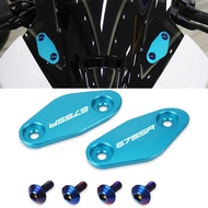 Motorcycle Rearview Mirrors Seat Decorative Cover Mirror Base Brackets For 675SR 675SRR 675SR-R 675 