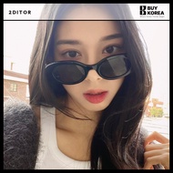[2ditor] UV400nm UV Protection Sunglasses horn-rimmed Cat eye Kurt Cobain Tint Oval Trendy