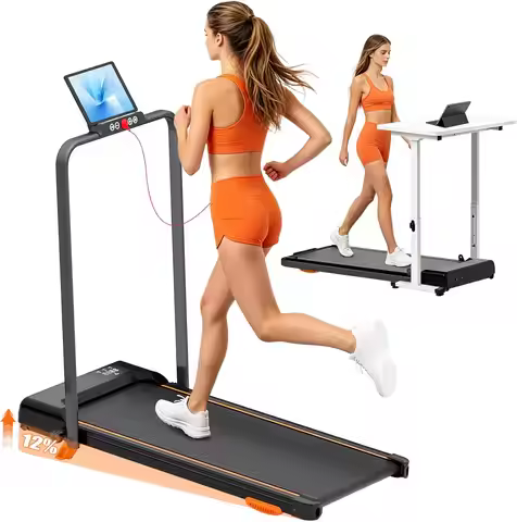 Walking Pad with 12% Incline,Under Desk Treadmill for Home,Folding Treadmill Home, 3.0HP Walking Pad