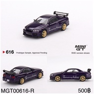 MGT00616-R-MINI GT 1/64 Nissan Skyline GT-R (R34) Tommykaira RZ Midnight Purple