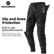 ROCKBROS Warm Cycling Trousers Windproof &amp; Knee Protect Breathable Bottoms Adjustable Protective Gear