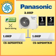 [INSTALLATION] PANASONIC MULTI-SPLIT AIR COND R410a INVERTER [ OUTDOOR 2.0HP ] + [ INDOOR 2 UNIT 1.0 HP ] [4-5 Days delivery]