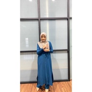 Maxi Dress Baheera Collection Raya HasNuri (Long Dress/2-piece/Long Sleeve/Labuh/Loose/Muslimah Wear