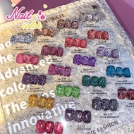 ✨สต็อกพร้อม🇹🇭 Gemira 20 สี Diamond Nail Polish กาวชุดแต่งเล็บ (15ml ฟรีกระดานสีอะคริลิค) Luminous Di